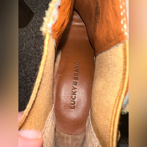 Lucky Brand Esperanza Tan Ankle Booties - Picture 3 of 6